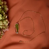 Naszyjniki - Naszyjnik z paprocią - miniaturka - grafika 1