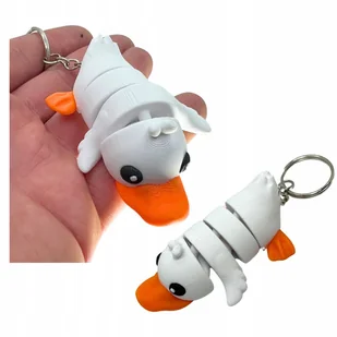 RUCHOMY BRELOK W KSZTAŁCIE KACZKI FLEXI BRELOCZEK KACZOR NA PREZENT KLUCZY - Breloki RUCHOMY BRELOK W KSZTAŁCIE KACZKI FLEXI BRELOCZEK KACZOR NA PREZENT KLUCZY - Breloki - miniaturka - grafika 1