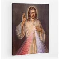 Ikony i obrazy sakralne - Miłosierdzie Jezusa Miłosierny - obraz polycanvas, 60x80 - miniaturka - grafika 1