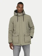 Kurtki męskie - Only & Sons Parka Jayden 22022654 Beżowy Regular Fit - miniaturka - grafika 1