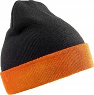 Czapki damskie - Czapka zimowa Recycled Compass Czarny/pomarańczowy r. U - miniaturka - grafika 1