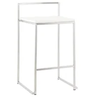 Taborety i hokery - Hoker KOKOON DESIGN Mero 2, biały, 76,5x41x44 cm - miniaturka - grafika 1