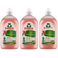 Środki do zmywarek - Frosch Płyn do mycia naczyń owoc granatu balsam Zestaw 3 x 500 ml - miniaturka - grafika 1