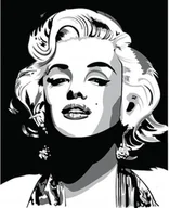 Podkładki pod mysz - PODKŁADKA POD MYSZ Z Nadrukiem 22x18cm Marilyn Monroe Glamour Tekst Prezent - miniaturka - grafika 1