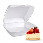 Pojemniki kuchenne - Styropianowy Pojemnik Obiadowy Niedzielony Opakowanie Jednorazowe 50 szt. - miniaturka - grafika 1