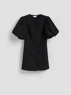 Sukienki - Reserved - Sukienka z ozdobnymi guzikami - czarny - miniaturka - grafika 1