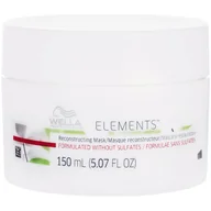Maski do włosów - Wella Elements Reconstructing regenerująca maska do włosów zniszczonych 150ml z bursztynem, bazylią, wzmacnia nawilża - miniaturka - grafika 1