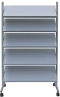 Systemy ekspozycyjne i znaki informacyjne - Stojak mobilny na broszury, 20 x A4 - miniaturka - grafika 1