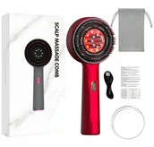 Masażery - ELEKTRYCZNA SZCZOTKA DO WŁOSÓW NA POROST WŁOSÓW ŚWIATŁOTERAPIA MASAŻER - miniaturka - grafika 1