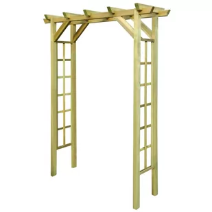 vidaXL vidaXL Drewniana altanka / pergola łuk różany 150 x 50 200 cm - Kratki i pergole - miniaturka - grafika 1