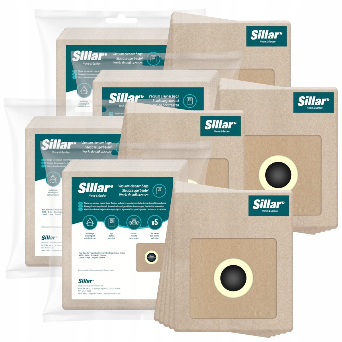 20x Worki do odkurzacza Amica Ora Fen Turbo Surazo Viento Beko VCC348