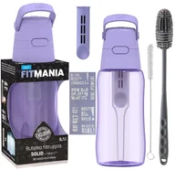 Butelki filtrujące - Butelka filtrująca Dafi Solid FitMania 0,5 lawendowa + szczoteczki do mycia - miniaturka - grafika 1