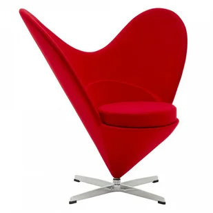 Fotel Serce czerwony włókno szklane wełna kod: JH084.RED - Fotele - miniaturka - grafika 1