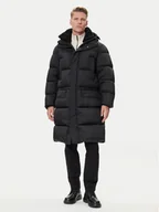 Płaszcze męskie - BOSS Płaszcz zimowy Omont 50543617 Czarny Oversize - miniaturka - grafika 1