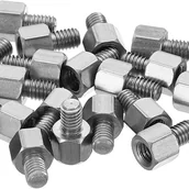 Wkręty - Wkręty dystansowe ze stali nierdzewnej, męskie i żeńskie, M3x4mm+4mm, zestaw 20 sztuk, do płytek drukowanych. - miniaturka - grafika 1