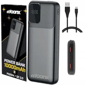 Powerbanki - MOONX POWERBANK 10000 MAH 22,5W USB-C USB QC 3.0 SZYBKI MOCNY Z EKRANEM LED - miniaturka - grafika 1