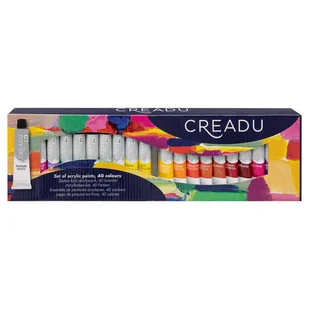 Creadu, Zestaw farb akrylowych, 40szt 20ml - Farby i media malarskie - miniaturka - grafika 1