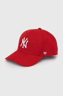 Czapki dla dzieci - 47brand czapka z daszkiem dziecięca MLB New York Yankees kolor czerwony z aplikacją BMVP17WBV - grafika 1