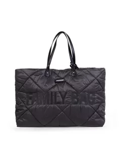 Childhome Torba Family Bag pikowana czarna - Torby i organizery dla mam - miniaturka - grafika 1