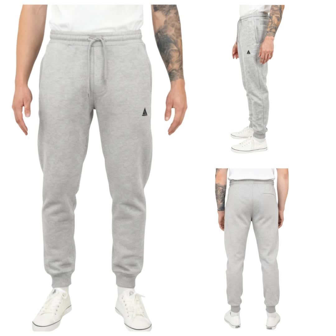 Spodnie dresowe męskie ocieplane szare ze ściągaczami Captain Mike XL