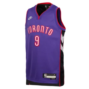 Koszulka dla dużych dzieci Nike NBA Swingman RJ Barrett Toronto Raptors 2024/25 Hardwood Classics - Fiolet - Swetry męskie - miniaturka - grafika 1