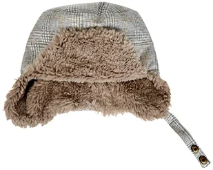 Sterntaler Niemowlęta chłopięca czapka lotnicza krótka czapka, Przydymiony szary, 49 - Czapki damskie - miniaturka - grafika 1