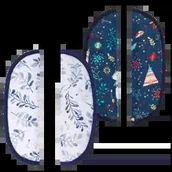 Akcesoria do wózków - Ochraniacze na pasy do wózka i fotelika Indiana Wodne Gałązki Beloff - miniaturka - grafika 1