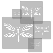 Szablony malarskie - Szablony Malarskie Wielorazowe 5 szt // Ważki - miniaturka - grafika 1