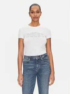 Guess T-Shirt 172699 Biały Classic Fit - Koszulki i topy damskie - miniaturka - grafika 1