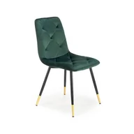 Krzesła - Krzesło Tapicerowane Ciemny Zielony Halmar K438 - miniaturka - grafika 1