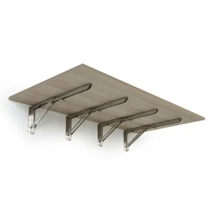 Stół składany na ścianie, 1200 x 600 mm, nośność 60 kg, dąb naturalny - Stoły i stoliki do biura - miniaturka - grafika 1