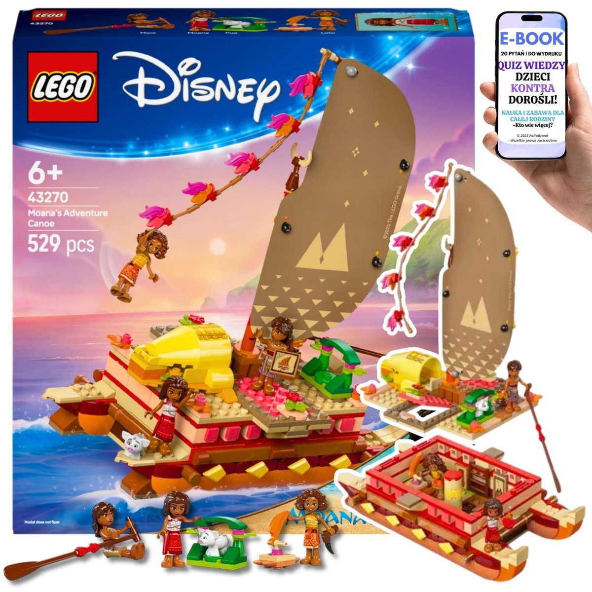 LEGO DISNEY KLOCKI PREZENT 6+ Disney Kajakowa Przygoda Vaiany – LEGO DLA DZIEWCZYNKI + EBOOK-2