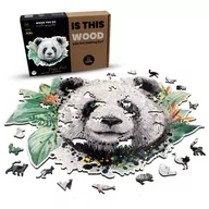 Puzzle - Puzzle Drewniane Puszysta Panda Xxl 550 Elementów - miniaturka - grafika 1