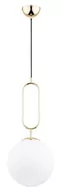Lampy sufitowe - Vavil D250 lampa wisząca 1-punktowa złota/biała 61236 - miniaturka - grafika 1
