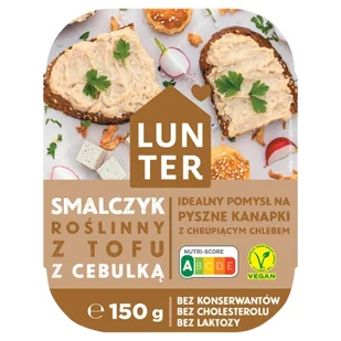 Lunter Smalczyk roślinny z tofu z cebulką 150 g - Produkty wegańskie i wegetariańskie - miniaturka - grafika 1