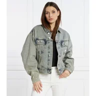 Kurtki damskie - CALVIN KLEIN JEANS Kurtka jeansowa | Oversize fit | denim - miniaturka - grafika 1