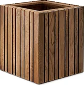 Donice - Doniczka samonawadniająca GrowMORE ciemny dąb - miniaturka - grafika 1