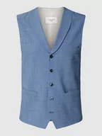 Kamizelki męskie - Kamizelka garniturowa o kroju slim fit z dodatkiem wełny lana model ‘Warren’ - miniaturka - grafika 1