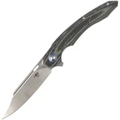 Noże - Nóż składany Bestech Fanga Carbon Fiber / Beige G10, Satin D2 by Kombou (BG18D) - miniaturka - grafika 1