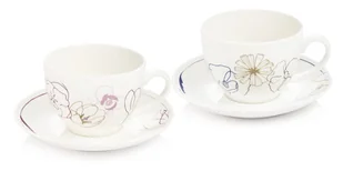 Filiżanka z podstawką myCOFFEE, 2 szt., Blossoms - Filiżanki - miniaturka - grafika 1