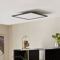 Lampy pozostałe - Panel LED Lindby Lamin, czarny, 40 cm, aluminium, CCT, pilot - miniaturka - grafika 1