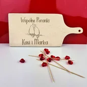 Gadżety dla niej i dla niego - Deska Do Krojenia Dla par wspólne poranki z imionami - miniaturka - grafika 1