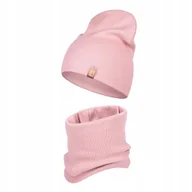 Czapki dla dzieci - Czapka Dziecięca Wiosenna Jesienna Komin Komplet Bawełna Dla Dzieci 48-56 - miniaturka - grafika 1