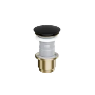 Korki do umywalek - Excellent korek klik-klak umywalkowo-bidetowy, złoty szczotkowany - miniaturka - grafika 1