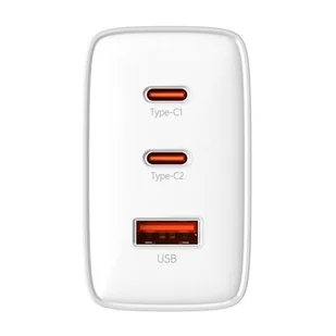 Ładowarka sieciowa Baseus OS-Cube Pro 2xUSB-C + USB, 65W (biała) - Ładowarki do telefonów Ładowarka sieciowa Baseus OS-Cube Pro 2xUSB-C + USB, 65W (biała) - Ładowarki do telefonów - miniaturka - grafika 6