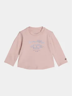 Tommy Hilfiger Bluzka KN0KN01917 Różowy Regular Fit - Bluzki damskie - miniaturka - grafika 1