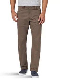 Wrangler Authentics Męskie spodnie o prostym kroju z diagonalu, Duży brąz, 38W x 32L - Spodenki męskie - miniaturka - grafika 1