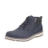 Półbuty męskie - Rieker Męskie buty sznurowane 38409, niebieskie, 43 EU, niebieski, 43 EU - miniaturka - grafika 1