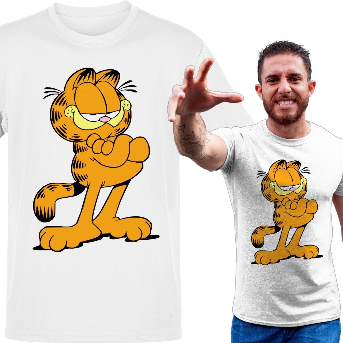 Koszulka męska Garfield XL