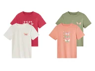 Koszulki dla dziewczynek - lupilu® T-shirty dziecięce z bawełny, 2 sztuki - miniaturka - grafika 1